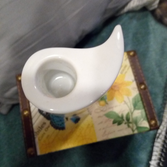 9) papillon butterfly vase and candlesticks - Picture 4 of 11